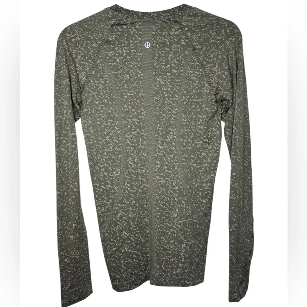 Lululemon Swiftly Tech LS Shirt 2.0 Distorted Static Rover White Opal - 4